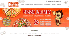 Desktop Screenshot of pizzerialamia.sk