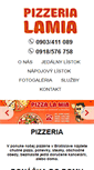 Mobile Screenshot of pizzerialamia.sk